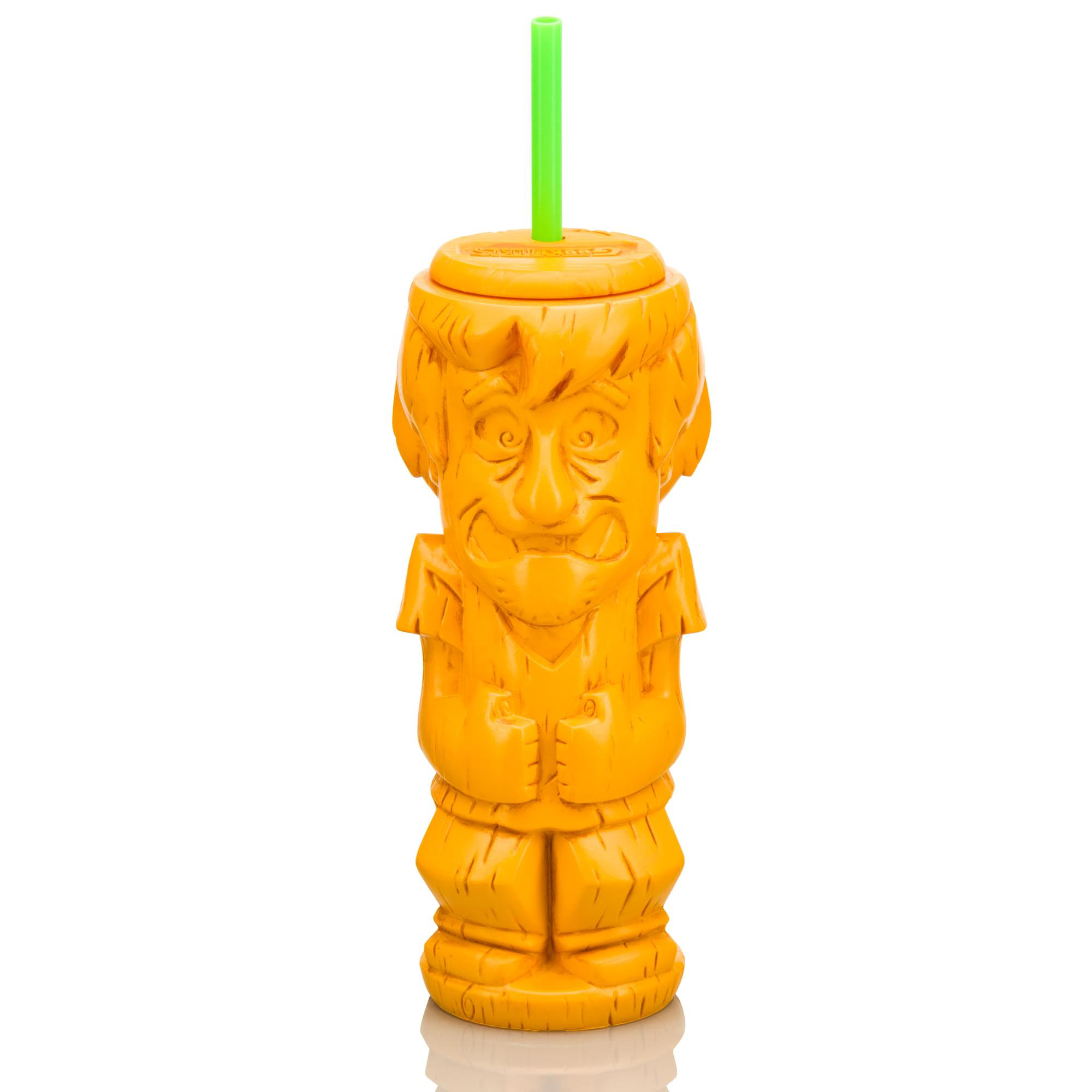 Geeki Tikis ScoobyDoo Shaggy Plastic Tumbler With Straw Holds 20